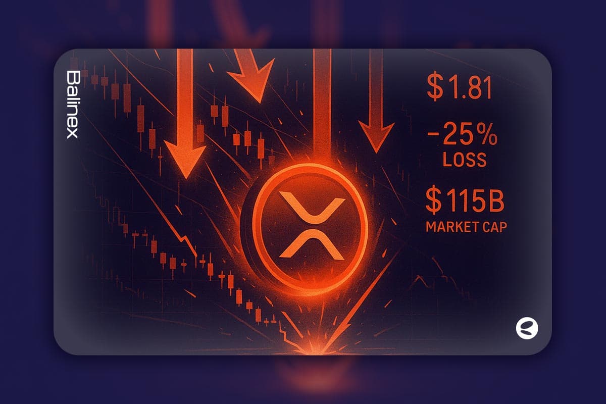 ریپل به کمترین سطح ۷ ماهه رسید | ETF جدید نتوانست مانع ریزش شود!